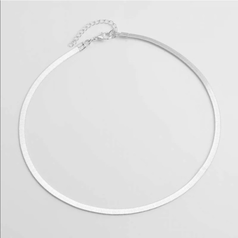 New Stainless Steel Snake Chain Statement Choker - Picture 5 of 6